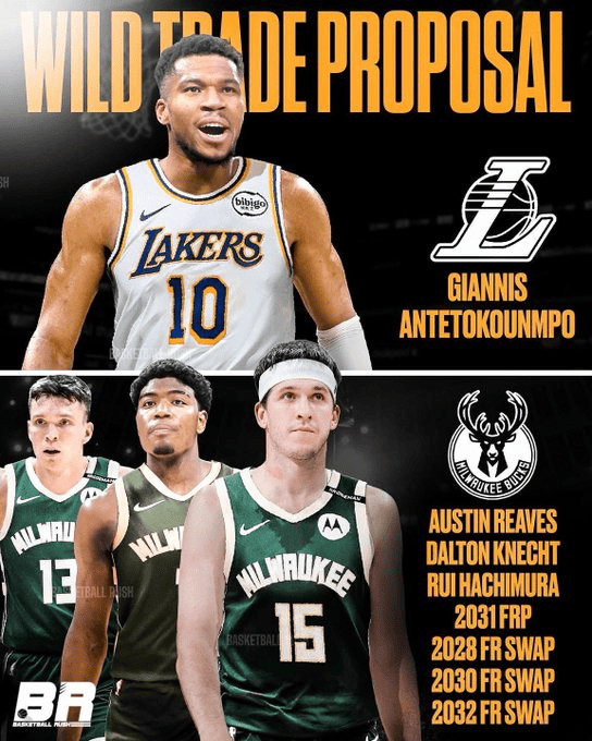 九游体育网页版-乱了乱了！字母哥最新交易动态！美媒建议开拓者10换1